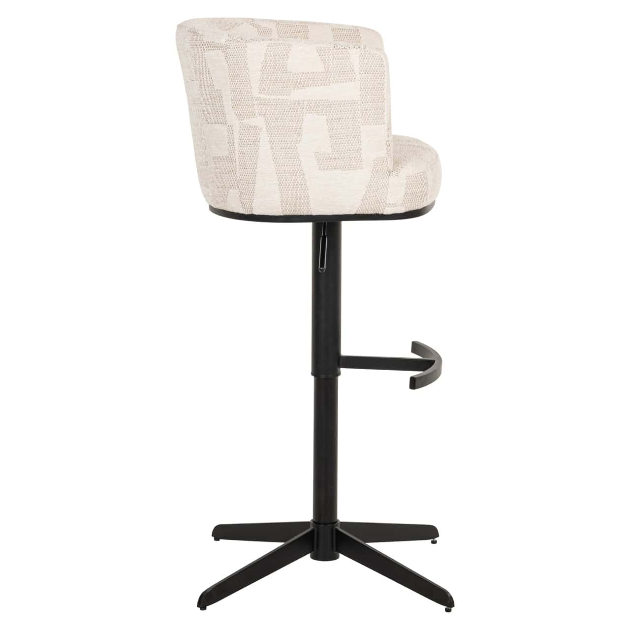 Barkrakk Cheyenne beige graffic svingbar Richmond Interiors Barstol