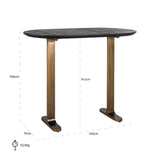 Barbord Revelin svart/gull 140 Richmond Interiors Barstol