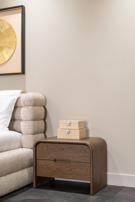 Nattbord Bedford brun med 2 skuffer Richmond Interiors Nattbord