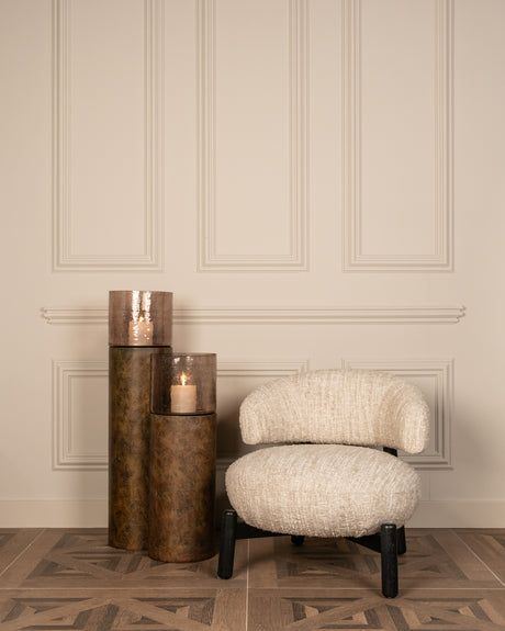 Orkanlys Mayce gull liten Richmond Interiors Lanterne og lysglass