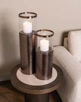 Hurricane light Faylen bronze S Richmond Interiors Lanterne og lysglass