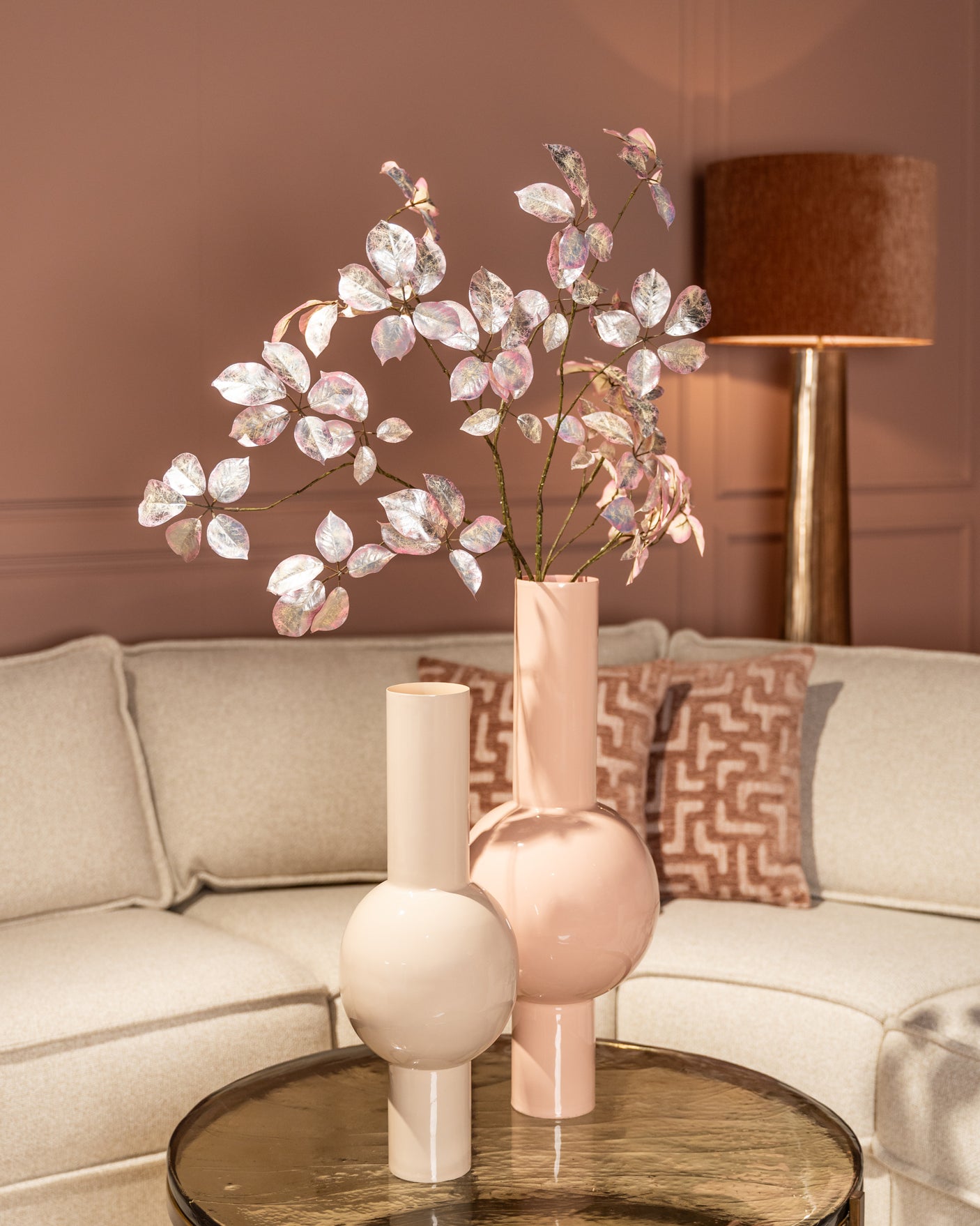 Salongbord Cleo gold sett med 2 Richmond Interiors Sofabord