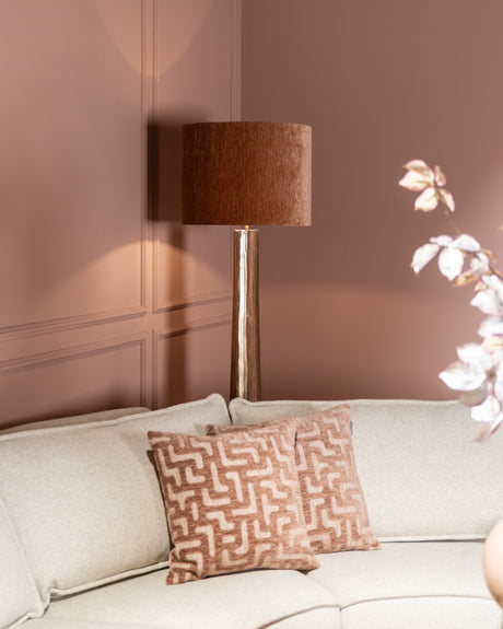 Lampeskjerm Ziba Be rett mocha mousse 40Ø Richmond Interiors Lampeskjerm