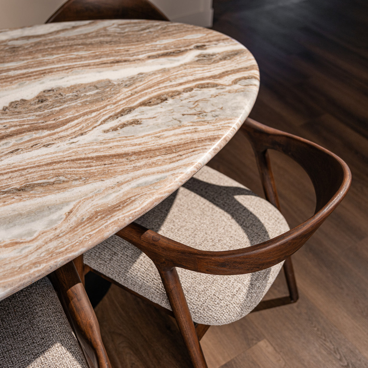 Spisebord Rashford Blush beige ovalt 200 Richmond Interiors Spisebord