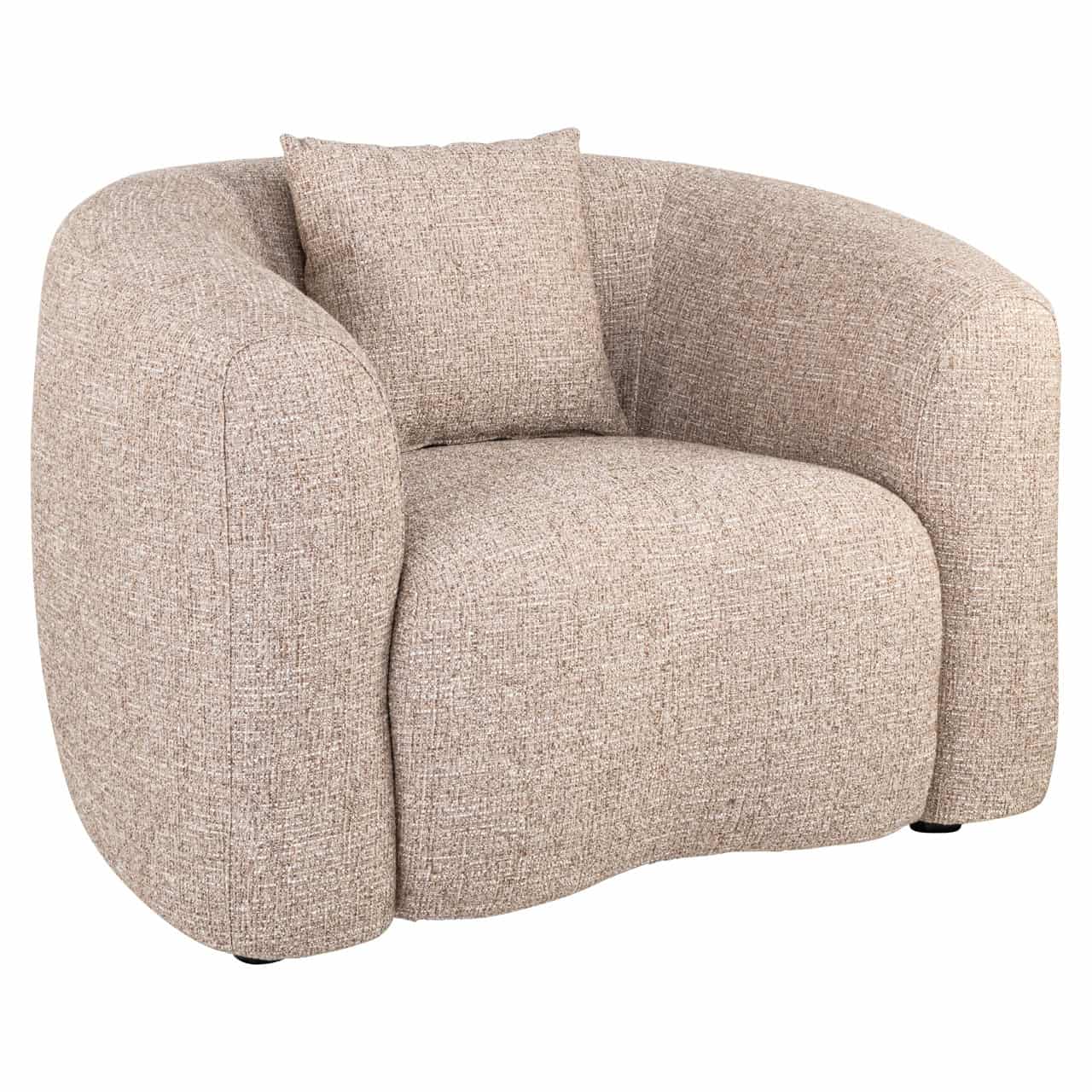 Lounge chair Luxandra sand tweed Richmond Interiors Lenestol