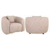 Lounge chair Luxandra sand tweed Richmond Interiors Lenestol