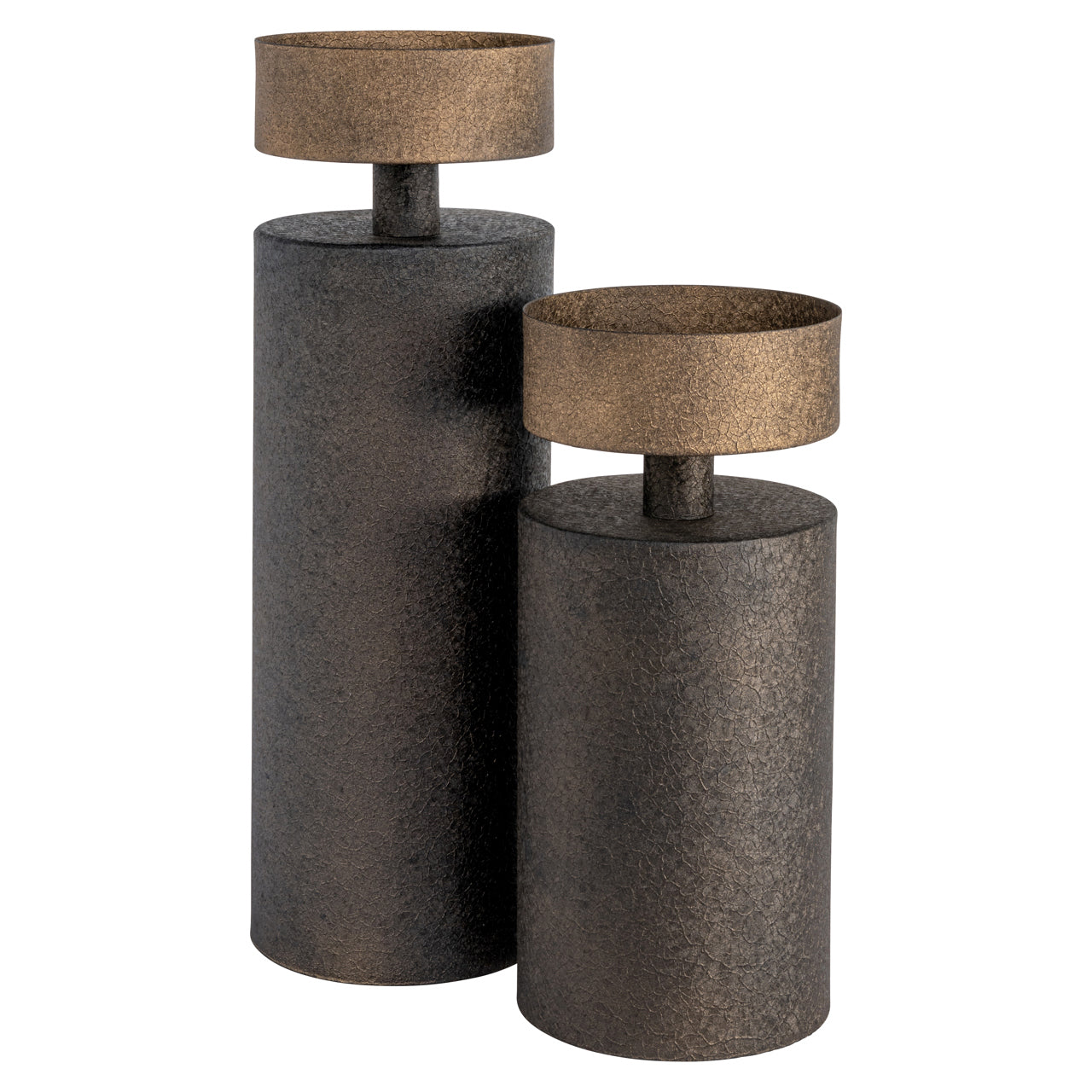 Lysestake Harlow messing antikk stor Richmond Interiors Lysestake