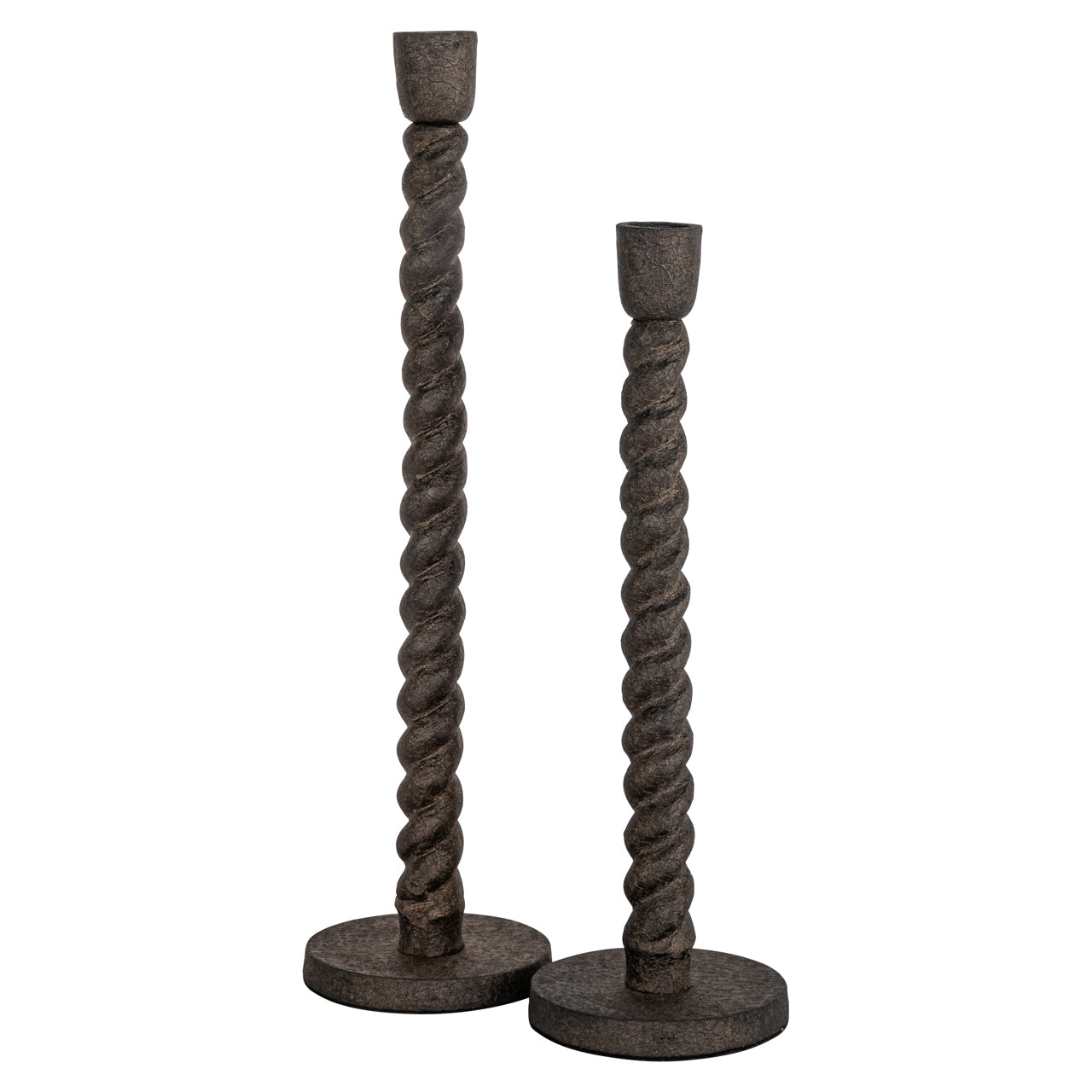 Candle holder Milena messing antikk liten Richmond Interiors Lysestake