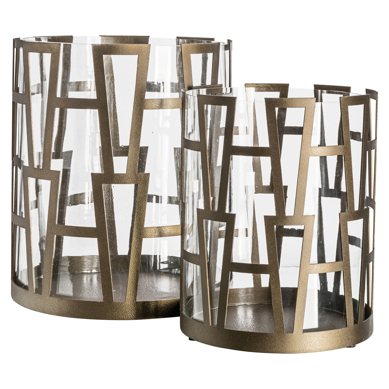 Hurricane light Shandy messing antikk stor Richmond Interiors Lanterne og lysglass