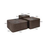 Coffee table Cubes Brunzae Sett med 3 Richmond Interiors Sofabord