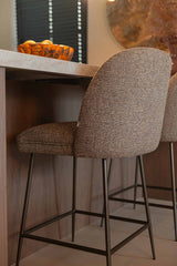 Counter stool Pullitzer brun tweed Richmond Interiors Barstol