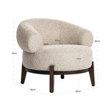 Loungestol Montana natural chunky flammehemmende Richmond Interiors Lenestol