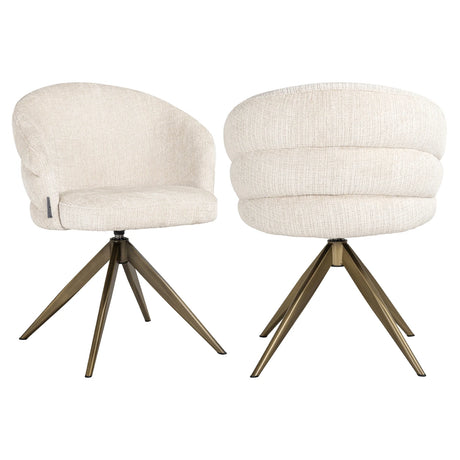 Spisestol Zendaya niagara beige roterbar Richmond Interiors Spisestol