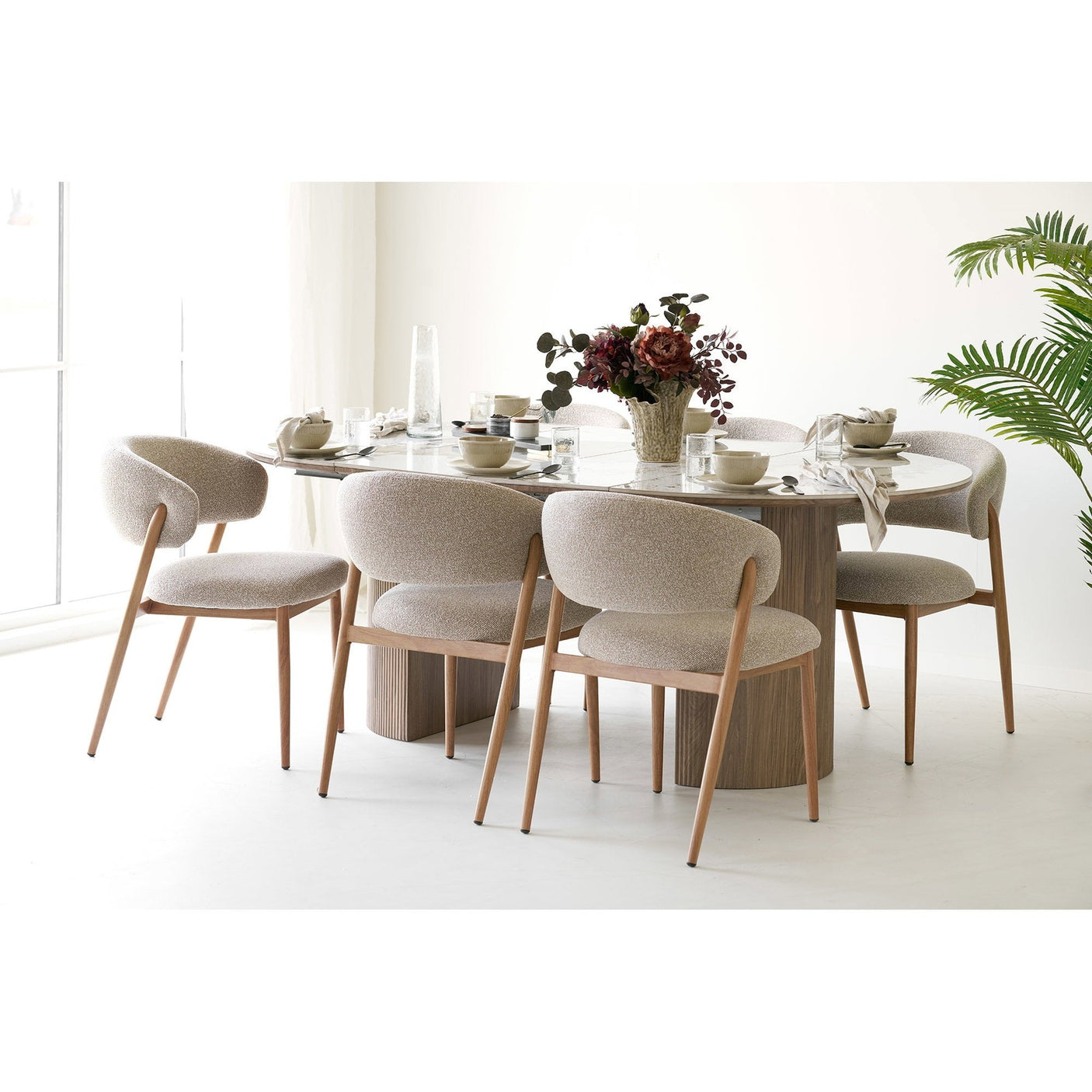 Athens Spisebord med ileggsplater House Nordic Spisebord