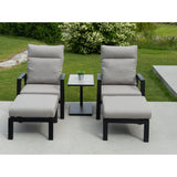 Orlando regulerbar sofastol - sort - QDF Hartman Lenestol