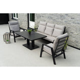 Orlando 3-seter sofa med regulerbar rygg - sort - QDF Hartman Sofa