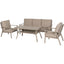 Almeria sofagruppe 3+1+1 m/bord - sand Hartman Sofaruppe