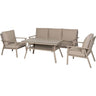 Almeria sofagruppe 3+1+1 m/bord - sand Hartman Sofaruppe