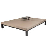 Eva solseng dobbel m/bord – Sunbrella Taupe Chiné Hartman Solseng