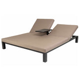 Eva solseng dobbel m/bord – Sunbrella Taupe Chiné Hartman Solseng