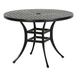 Preston spisebord Ø105 - Riven Grey Hartman spisebord