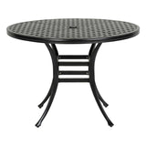 Preston spisebord Ø105 - Riven Grey Hartman spisebord