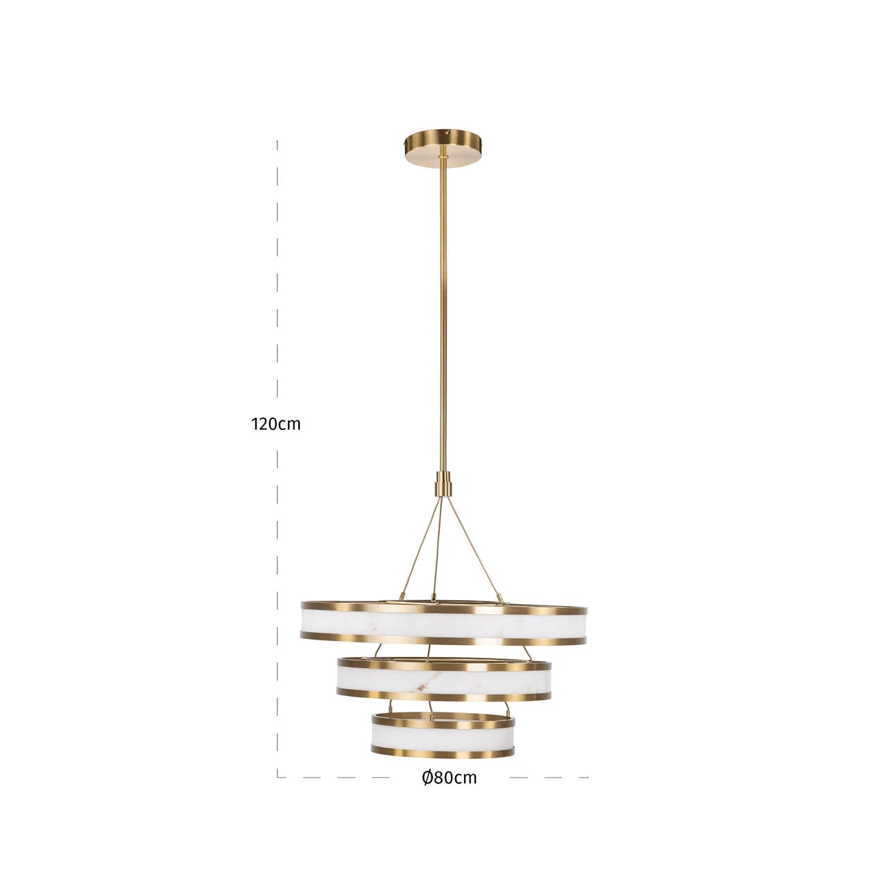 Lysekrone Cealora hvit Richmond Interiors Taklampe