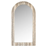 Mirror Calvo grå faux travertin Richmond Interiors Speil