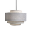 Taklampe Canton Ø50cm x H36,5cm skjerm lin Sand Homefactory 