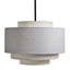 Taklampe Canton Ø60cm x H43,5cm skjerm lin Sand Homefactory 