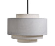 Taklampe Canton Ø60cm x H43,5cm skjerm lin Sand Homefactory 