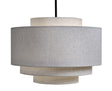 Taklampe Canton Ø70cm x H50,5cm skjerm lin Sand Homefactory 