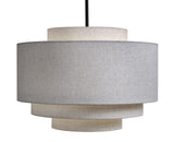 Taklampe Canton Ø70cm x H50,5cm skjerm lin Sand Homefactory 