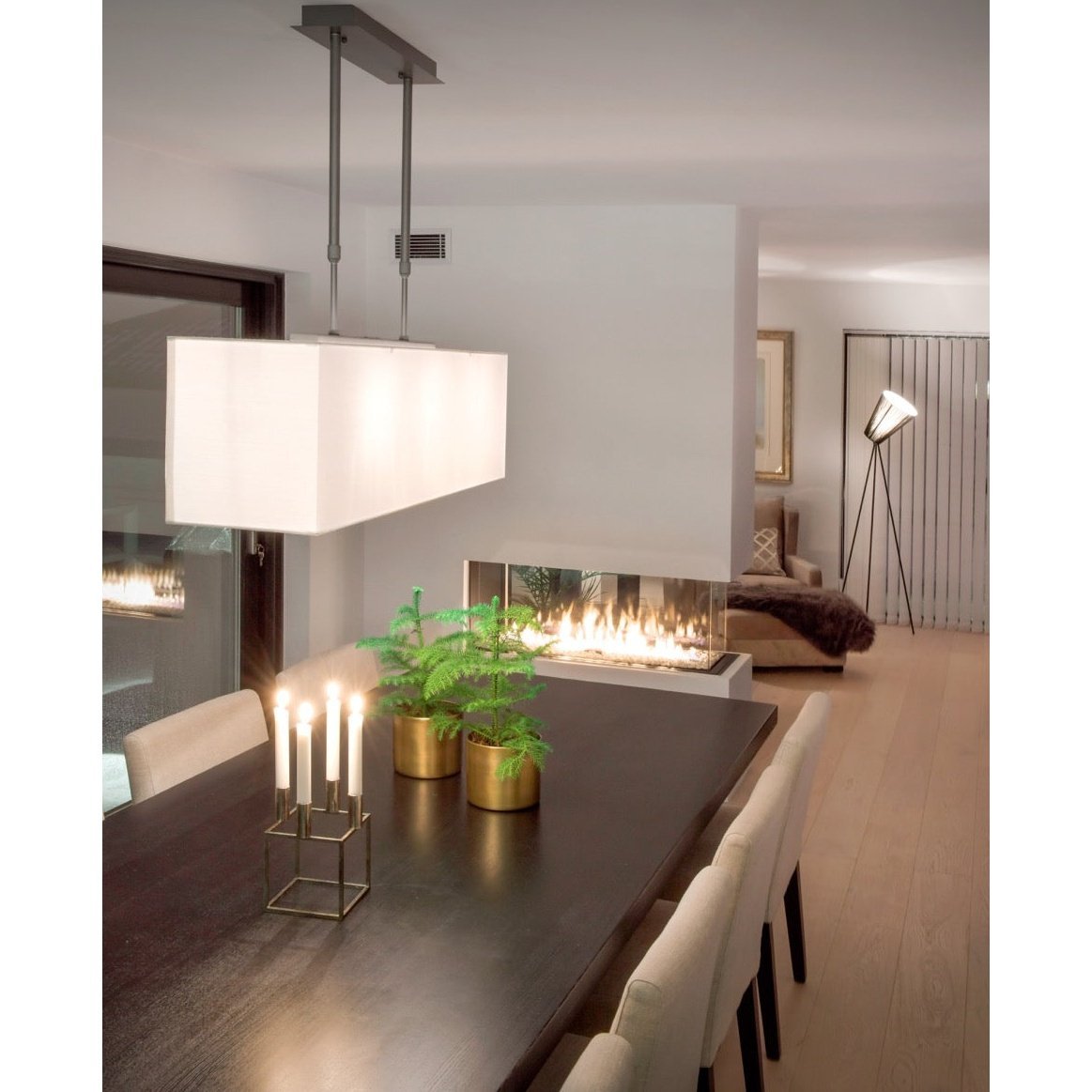 Taklampe Aruba Firkant sort Homefactory Taklampe