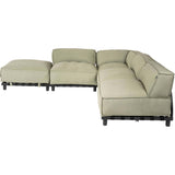 Emma Lounge puff - Sunbrella Almond Hartman Pall