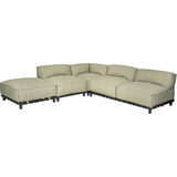 Emma Lounge puff - Sunbrella Almond Hartman Pall