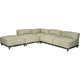 Emma Lounge puff - Sunbrella Almond Hartman Pall