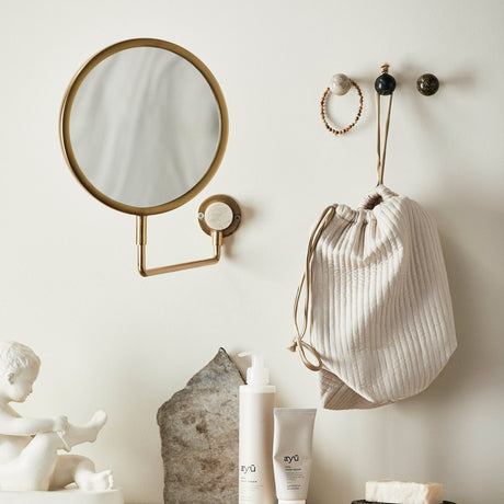 TESIA veggspegel i metall - 39x27 cm - gullfinish Nordal MIRRORS