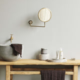 TESIA veggspegel i metall - 39x27 cm - gullfinish Nordal MIRRORS
