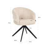 Spisestol Serenity niagara beige svingbar brannhemmende Richmond Interiors Spisestol