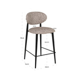 Counter stool Dantes naturlig geo brannhemmende Richmond Interiors Barstol