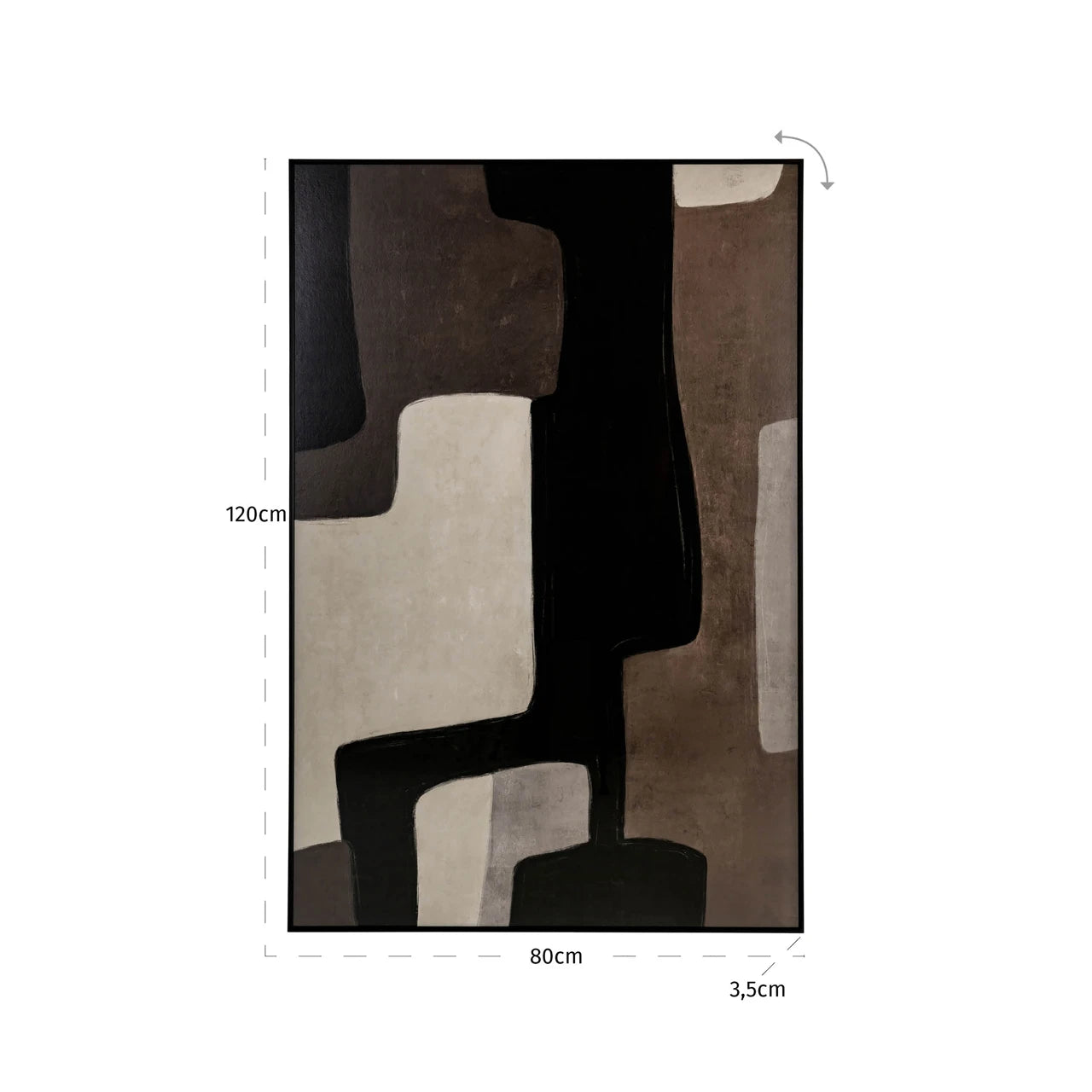 Veggkunst Mirage brun høyre Richmond Interiors Bilde