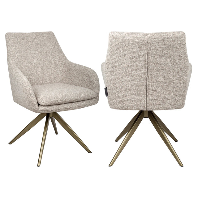 Spisestol Lisonne cayenne brun svingbar brannhemmende Richmond Interiors Spisestol