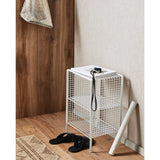 TUO seng/sidebord i jern - 40x30 cm - hvit Nordal WALL/ DISP
