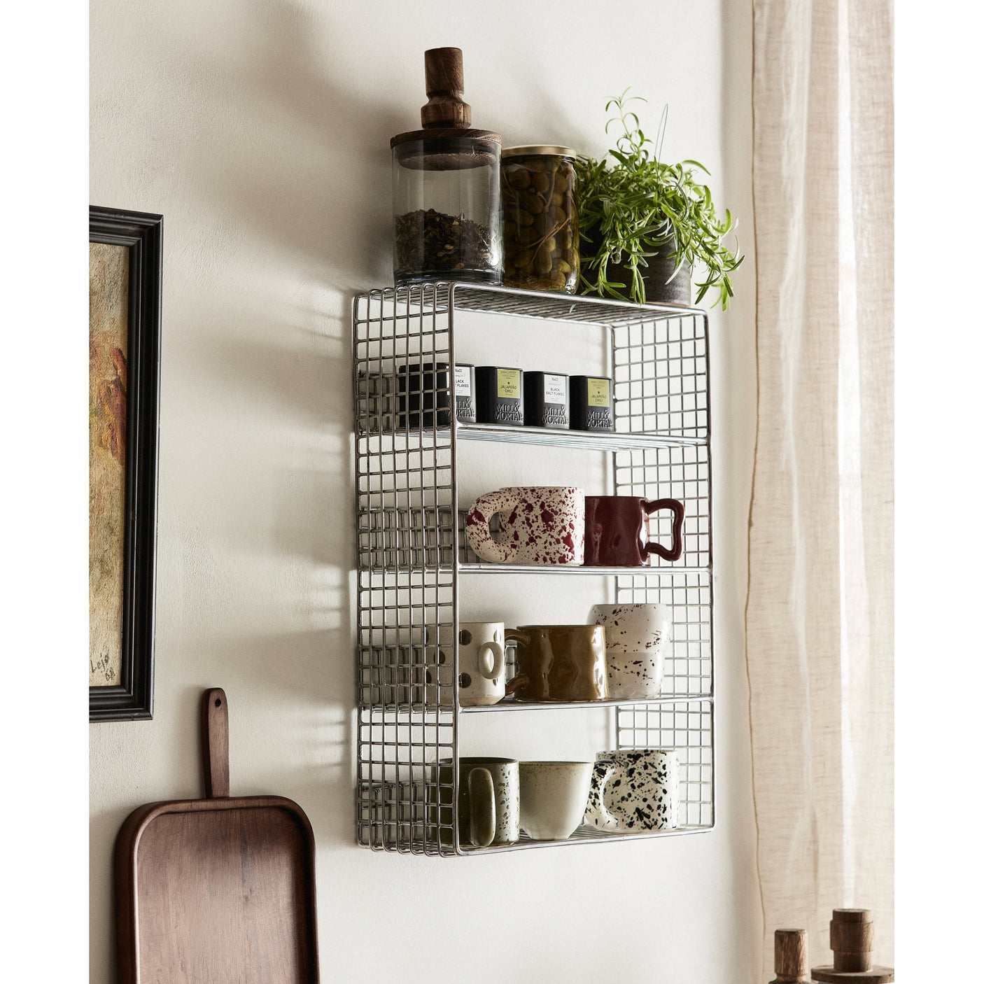 KIKORI hylle - krom finish Nordal SHELVES