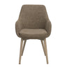 Denley lenestol mørk beige stoff/bleket eikebein Rowico Lenestol