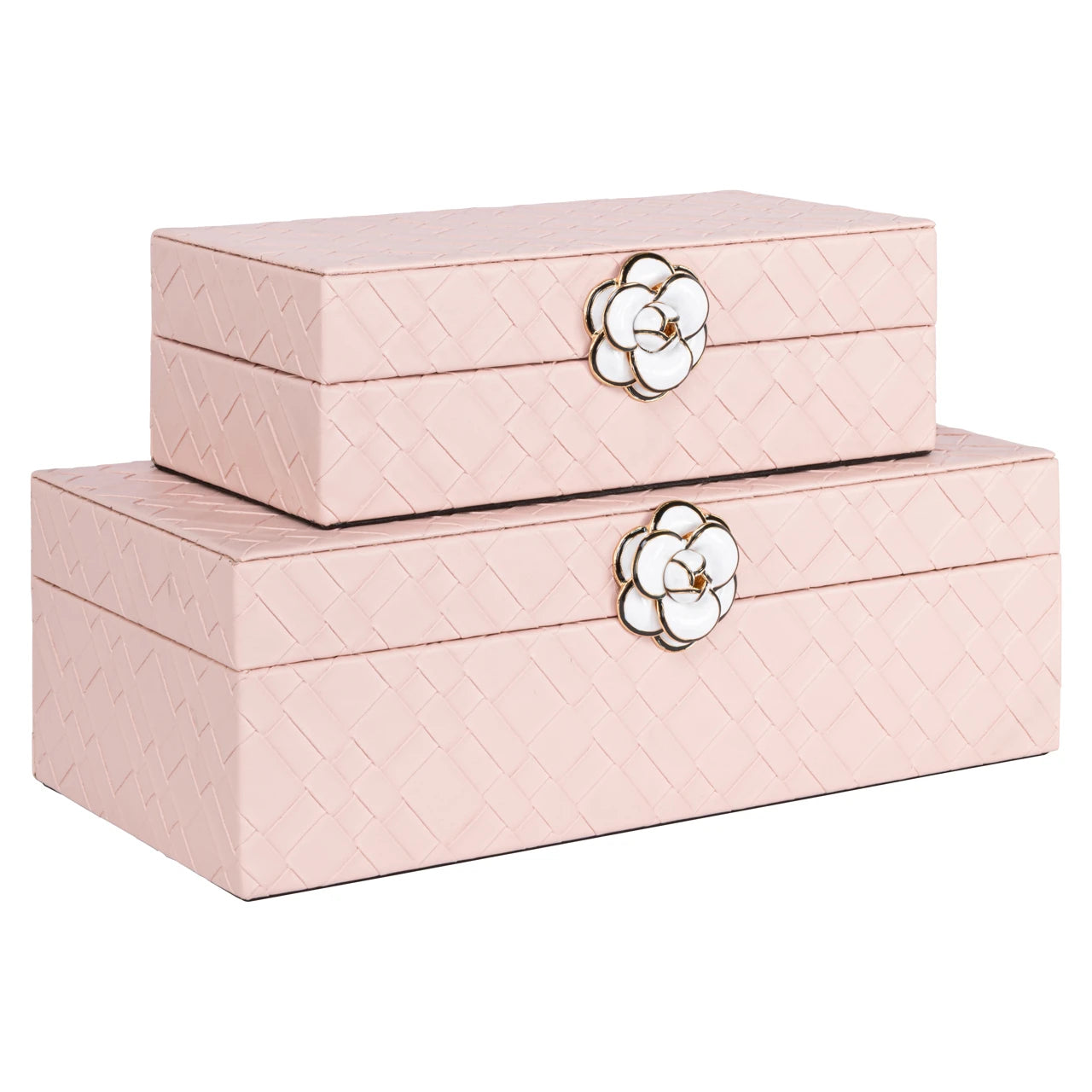 Oppbevaringsboks Lotte rosa liten Richmond Interiors Oppbevaring