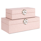 Oppbevaringsboks Lotte rosa liten Richmond Interiors Oppbevaring