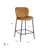 Counter stool Darby cognac fusion Richmond Interiors Barstol