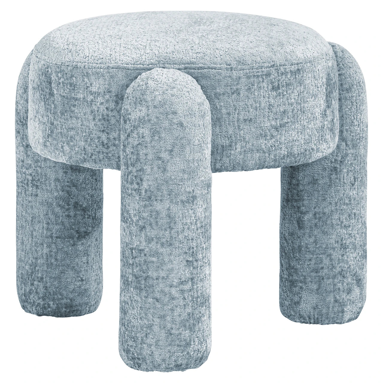 Pouffe & Footstool Holly lys blå chenille Richmond Interiors Pall